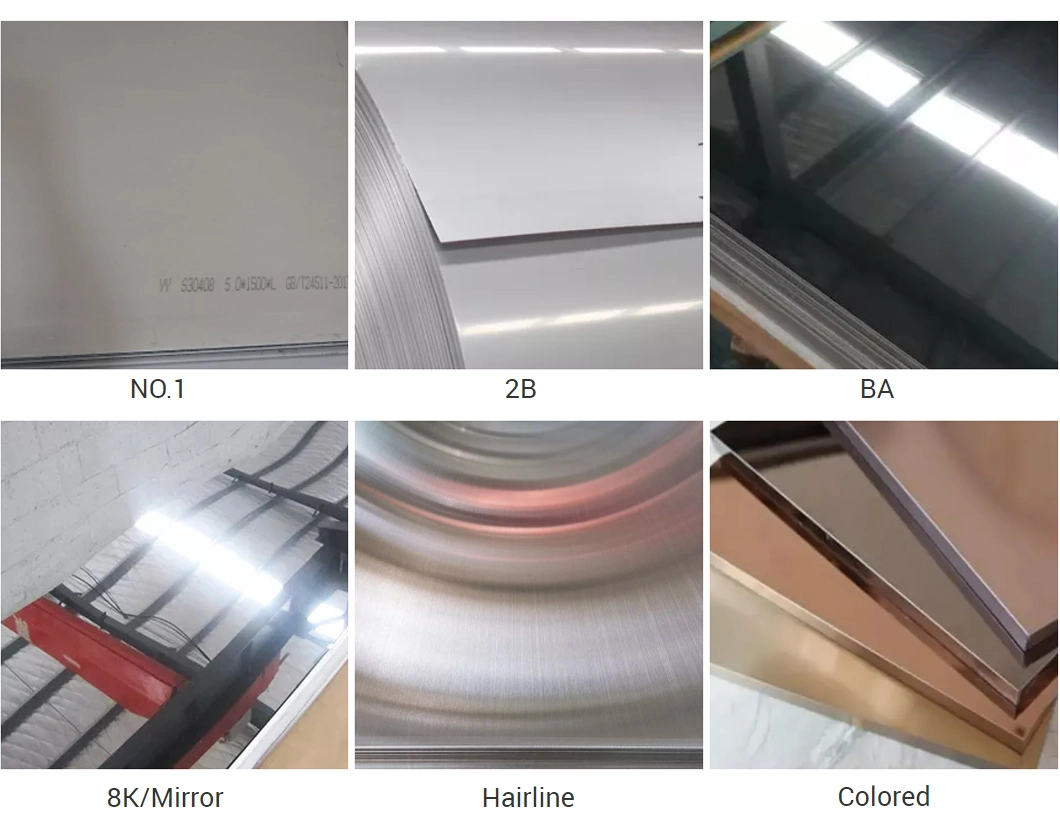ASTM AISI No. 1 No. 4 2b 4K 8K Mirror Surface Hot Rolled 304 316L 409L 410 420 430 440c Stainless Steel Plate Sheet for Industrial Roofing Galvanized