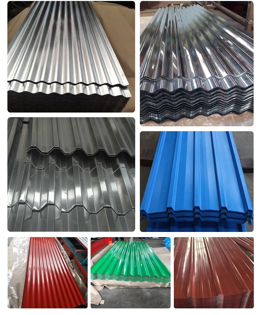 Z40 G275 Dx51d+Z Color Coated Prepainted Gi Galvanized Galvalume Corrugated Steel Roofing Sheet