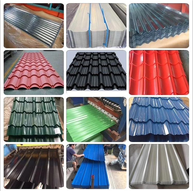 Gi Carbon Steel Galvanized Color PPGI PPGL Roofing Plate Corrugated /Galvalume Tile Metal /Building Material Steel /Zinc Roofing Iron Sheet